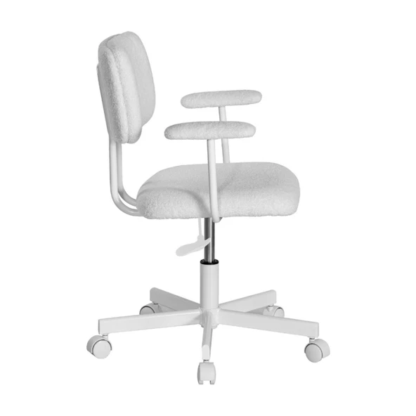 Teddy Ofis ve Çalışma Sandalyesi-Beyaz 64x74-83x63 cm - 3