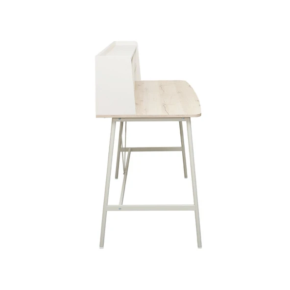 Tower Raflı Çalışma Masası - Ceviz / Krem 115,5x55x106 cm - 5