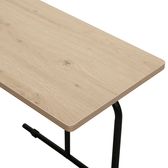 Stix Çok Amaçlı Sehpa - Ceviz / Siyah 50x30x50 cm - 4
