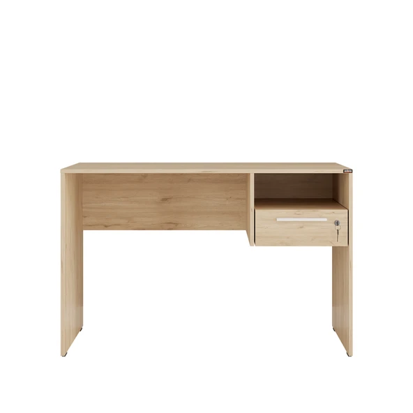 Concept Kilitli Çekmeceli Çalışma Masası - Florida Meşe 120x75x60 cm - 4