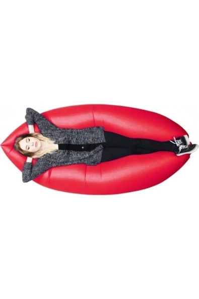 Dynamic Portatif Şişme Şezlong Kırmızı (TEŞHİR) - 3