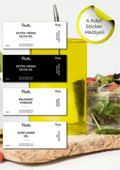 Cam Yağdanlık - Sosluk, Sirkelik, Yağlık - Gümüş Başlık - 500 ML - 7