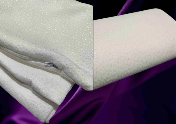 Yastık Kılıfı iç Astar, Fermuarlı, Yumuşak Örme Kumaş, 2'li 50x70 Beyaz Yastık Şiltesi - Resim 2