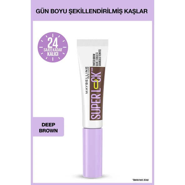Super Lock Brow Glue Kaş Sabitleyici Maskara - Deep Brown