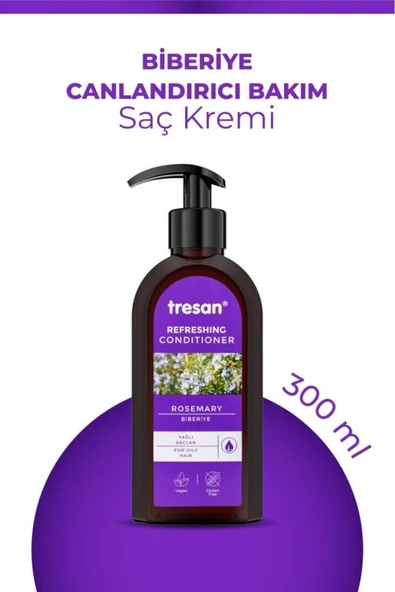 Tresan Biberiye Canlandırıcı Sülfatsız Bakım Saç Kremi 300 ml - 5