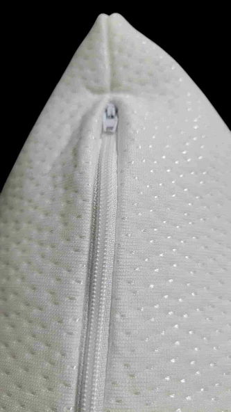 Yastık Kılıfı iç Astar, Fermuarlı, Yumuşak Örme Kumaş, 2'li 50x70 Beyaz Yastık Şiltesi - Resim 3