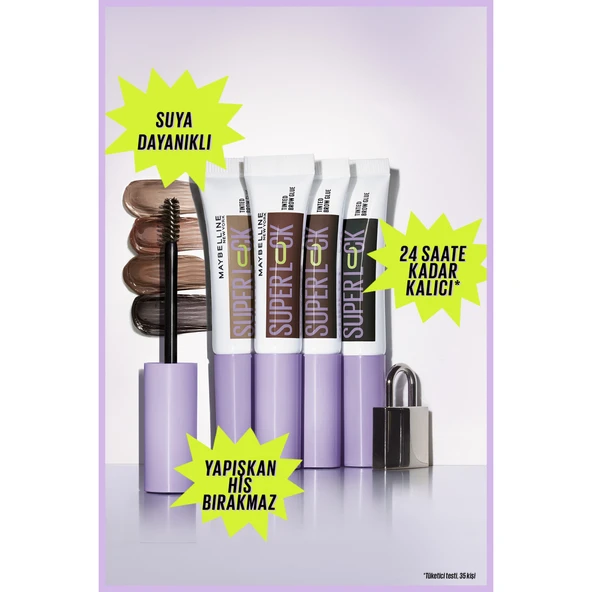 Super Lock Brow Glue Kaş Sabitleyici Maskara - Taupe - 4