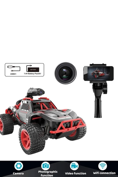 Kumandalı Şarjlı Kameralı Off Road Araba: Keşfet, Kaydet, Eğlen! - 3