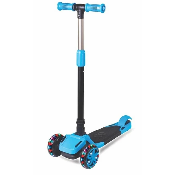 Cool Wheels Tulpar Işıklı Katlanabilir Scooter Mavi