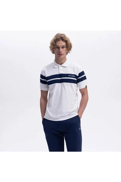 Ellesse Erkek Polo Yaka Beyaz Tişört EM396