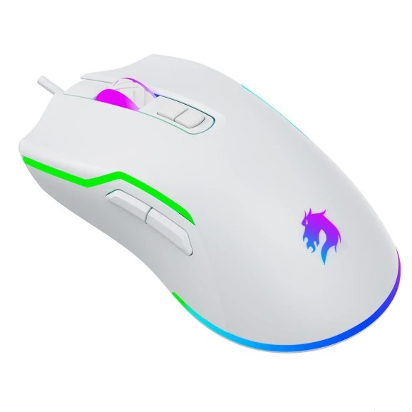 GameBooster M18 Inferno 2.4ghz Kablosuz RGB Aydınlatmalı Beyaz Profesyonel Gaming Mouse - 2