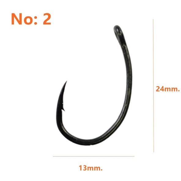 Powerex G-Carp Super 2 no. 10'lu Sazan İğnesi - Boilie İğnesi Rig Takımı İğnesi 2 Numara - 2