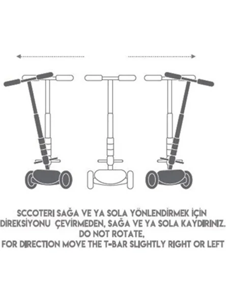 Rookie Mavi Işıklı 3 Tekerlekli Scooter 3+Yaş (TEŞHİR) - 4