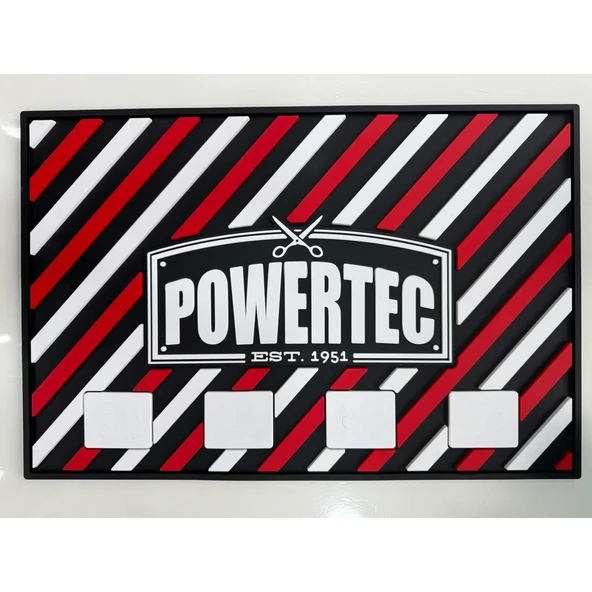 Powertec W20 Tezgah Üstü Mıknatıslı Kaymaz Silikon Paspas (Kuaför ve Berberler için)