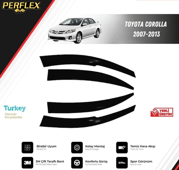 CAM RÜZGARLIĞI V2 MUGEN TOYOTA COROLLA 2007-2013