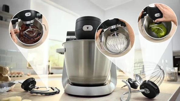 Bosch MUMS6ZS00 1600 W 5.5 LT Mutfak Şefi Inox - Siyah - 2