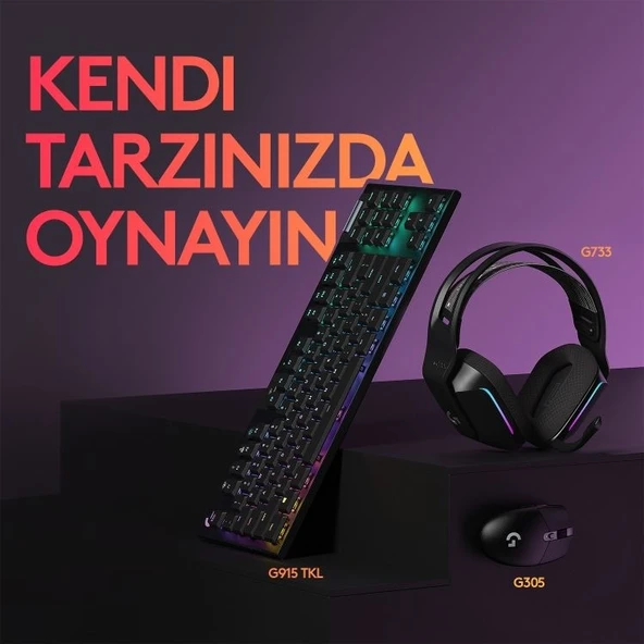 Logitech G G305 LIGHTSPEED 12.000 DPI Kablosuz Oyuncu Mouse - Siyah - 8