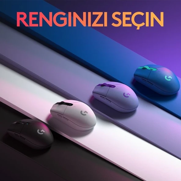 Logitech G G305 LIGHTSPEED 12.000 DPI Kablosuz Oyuncu Mouse - Siyah - 9