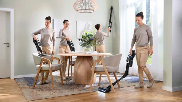 Bosch BCS1041WAC Unlimited 10 Dikey Şarjlı Süpürge Beyaz - 5