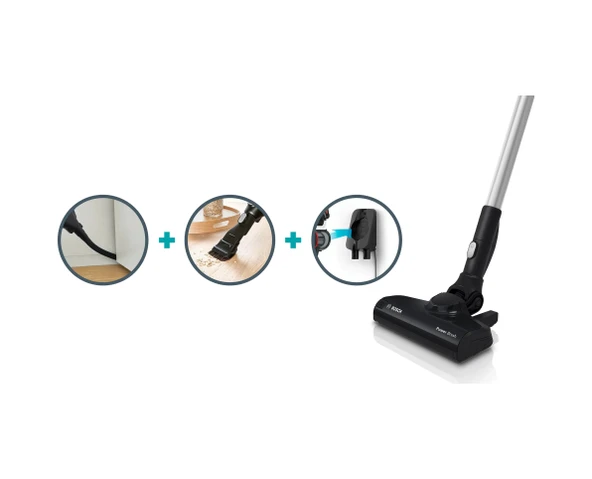 Bosch BCS61113 18 V Dikey Şarjlı Süpürge Beyaz - 2