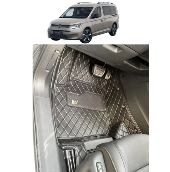 Volkswagen Caddy 2021-2025 Arası Aracına Özel 8d Tek Katmanlı Havuzlu Paspas Takımı