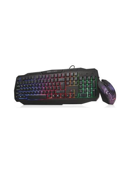 Dark Elite Force DK-AC-GKM1000 Kablolu Oyuncu Klavye Mouse Seti