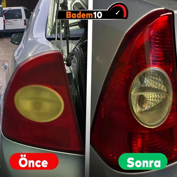 Araba Far Temizle Parlatma İnce Kalın Kum Su Zımpara Kağıt Seti 800-1200-3000 Kum (10 Adet) - 4