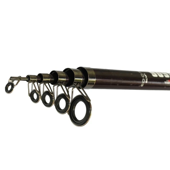 Remixon New Red Gun 300 cm 100-200g Atarlı Teleskopik Olta Kamışı - Resim 2