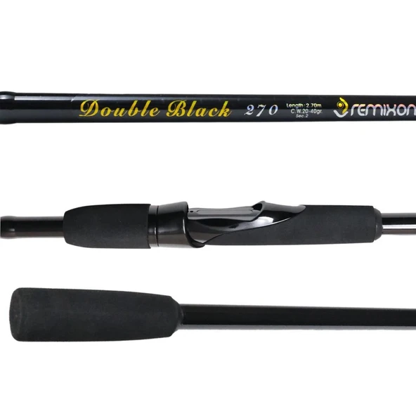 Remixon Double Black 270 cm 20-40g Atarlı Spin Kamış - 2