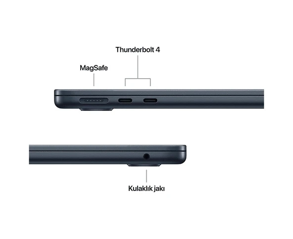 Apple MacBook Air MW123TU/A M4 16 GB 256 GB SSD 13.6" macOS Dizüstü Bilgisayar - 6
