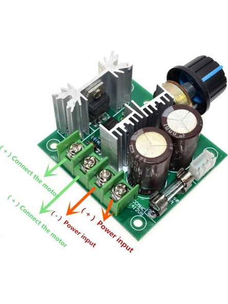 Pwm Dc Motor Hız Kontrol Devresi Motor Hız Kontrol 12V 40V 10A - 3