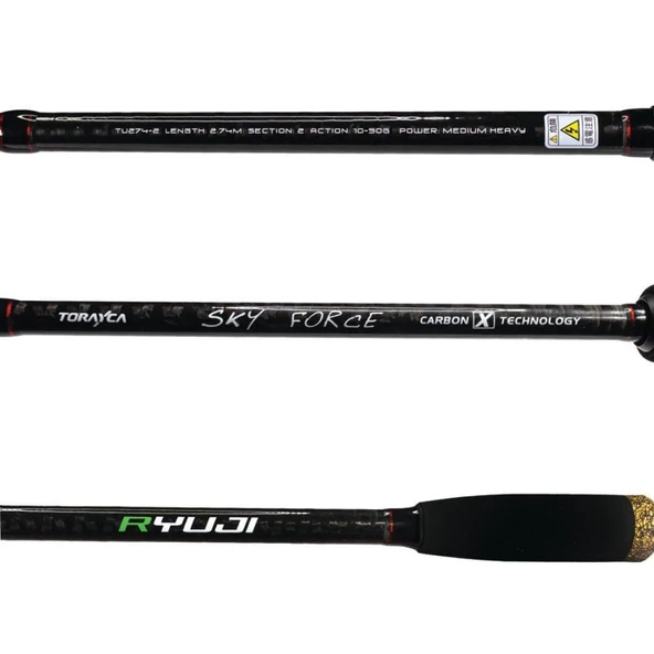 Ryuji Sky Force 274 cm 10-50 Atarlı Karbon Spin Kamış - Resim 2