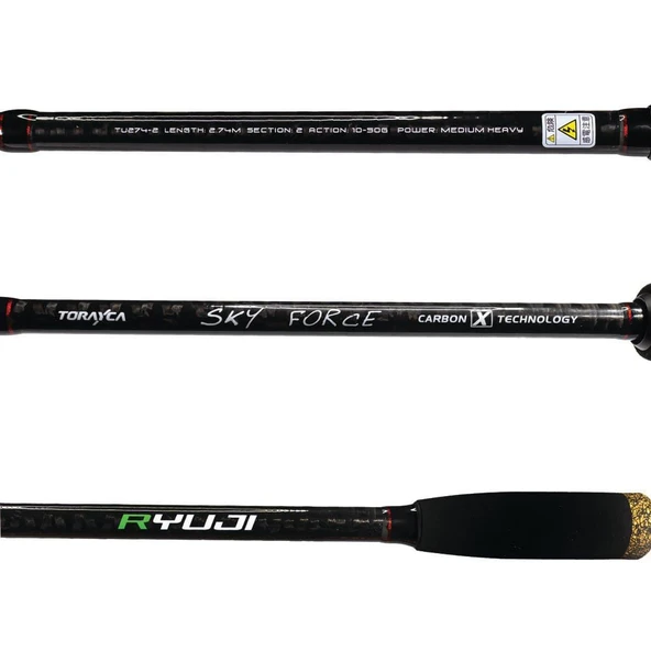 Ryuji Sky Force 274 cm 10-50 Atarlı Karbon Spin Kamış - Resim 5
