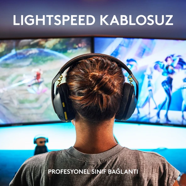 Logitech G G435 LIGHTSPEED Kablosuz Oyuncu Kulaklığı - Siyah - 2