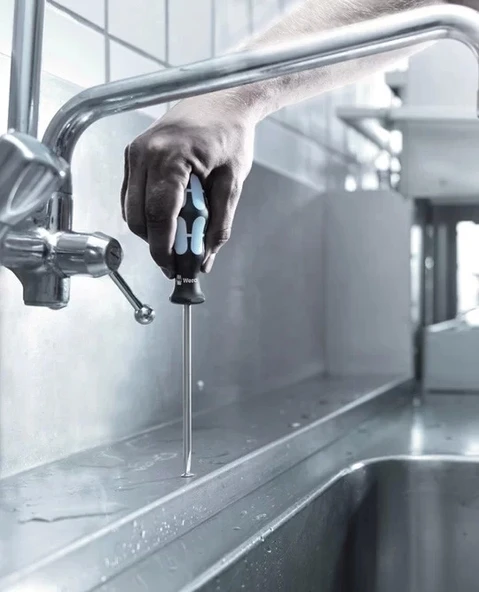 Wera 3334 Düz Tornavida, Paslanmaz, 1.2 x 8 x 175 mm - 3