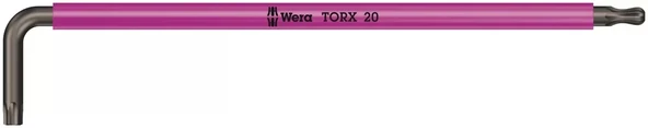 Wera 967 SPKXL TORX® Renkli Allen Anahtar, Uzun, TX 20 x 137 mm