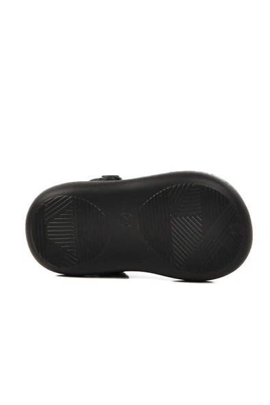 Ayakmod Siyah Kız Çocuk Sabo Terlik Yumurcak P - Resim 5