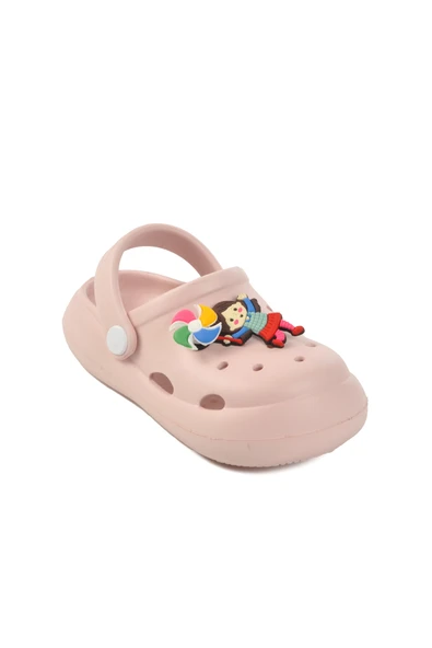 Ayakmod Pudra Kız Çocuk Sabo Terlik Yumurcak P - Resim 3