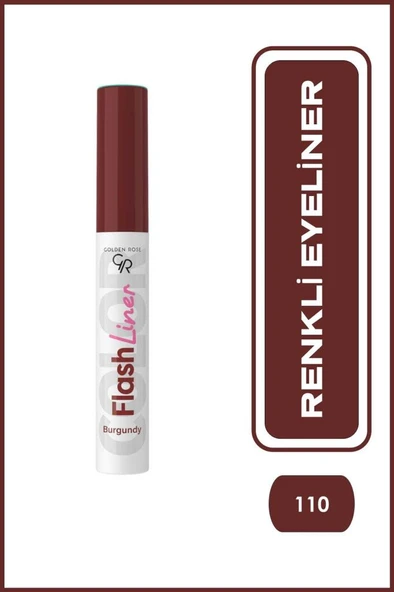 Golden Rose Flash Liner Colored Eyeliner - 110 Burgundy - Renkli Eyeliner