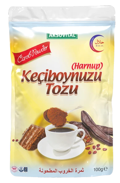 Aksuvital Öğütülmüş Harnup (Keçiboynuzu) Tozu 100 gr