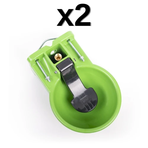 2'li Kutluk Otomatik Dilli 2 Litre Plastik Hayvan Suluğu