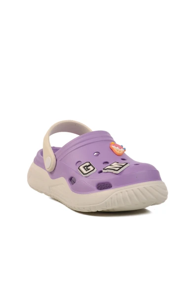 Ayakmod Lila Kız Çocuk Sabo Terlik Stella F - Resim 3