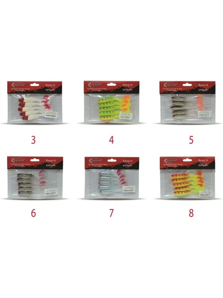 Captain Taifun Soft Renk:9 10 cm Levrek Silikonu 5 Adet - 3