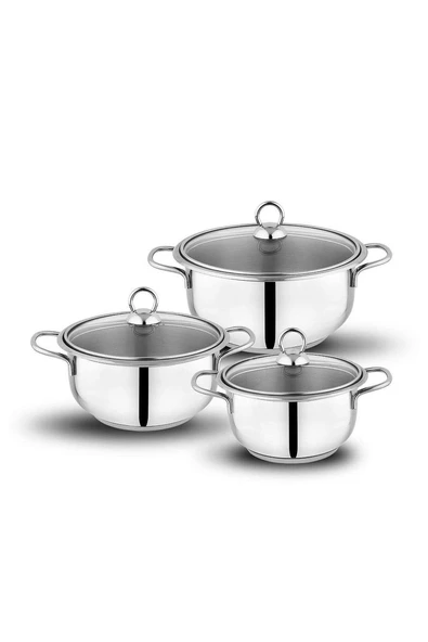 Schafer Gustava Kapaklı Güveç Set-6 Parça -Inox - Resim 2