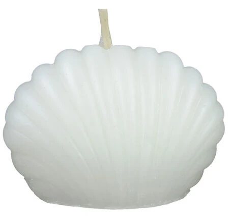Beyaz İstiridye Şeklinde Zarif Mum (25 ADET) - 2