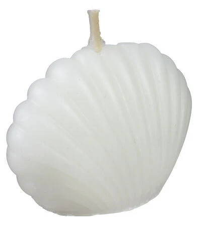 Beyaz İstiridye Şeklinde Zarif Mum (25 ADET)