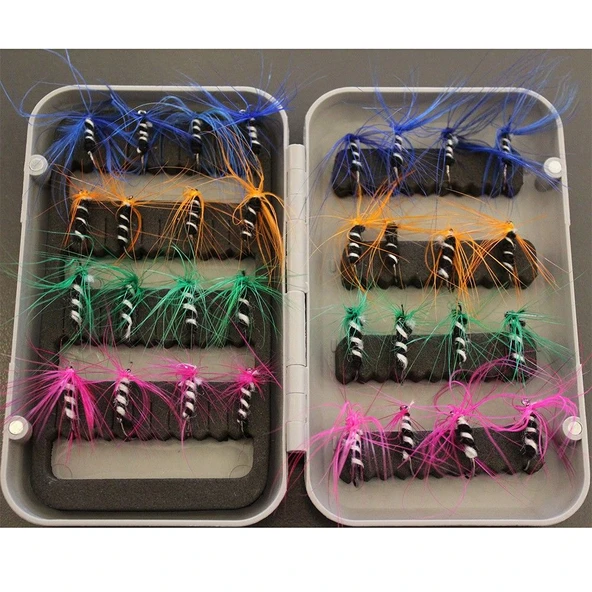Captain Trout Fly Assortment Model:3453 Fly Alabalık Seti 32 Adet