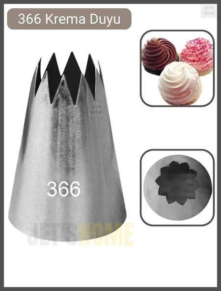 366 Krema Duyu Büyük Boy Pasta Duyu Paslanmaz Çelik 35X21X49 mm