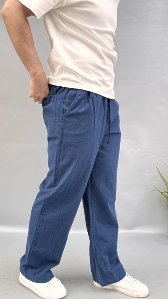 Baggy Keten Pantolon - 3