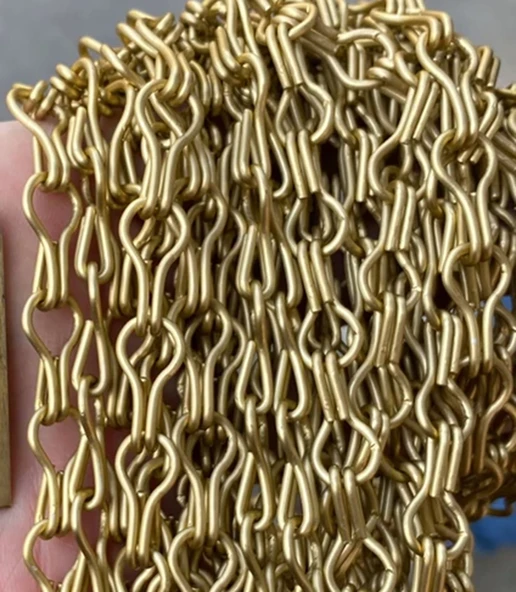 Floresan Zinciri Abajur Armatür Aski Zinciri Sari 10 Metre - 2